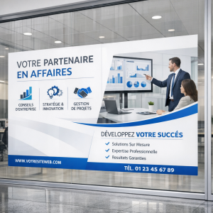 Adhésif Vitrine
